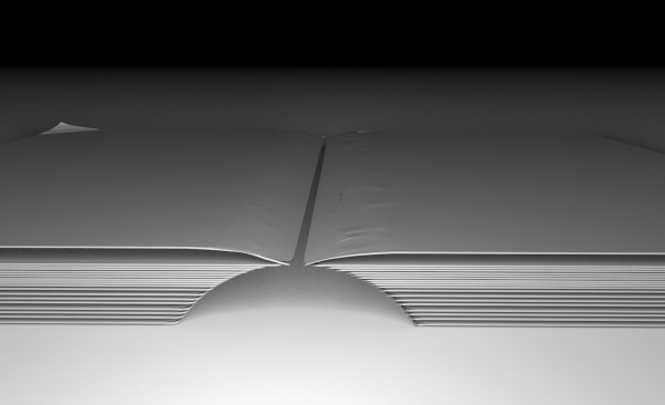 3D-Entwurf 18: Das Binden eines virtuellen Buch ist  mitunter eine ziemliche Fummelei. Naja, meine &quot;Buchbinderei&quot; definiert sich durch das Positionieren, Schneiden, Zurechtbiegen und Zerknittern als auch Glätten von Polygonen...