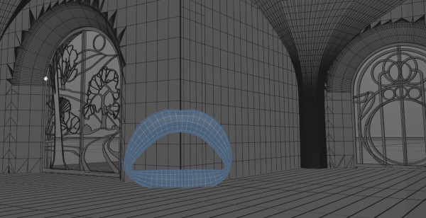 3D-Entwurf 44: <br />Ich wage es! :) Zwar bedeutet es, nochmal etwas die Wänden zu verschieben. Aber, das ist es mir wert. Während WB jetzt (hoffentlich) schmunzelt, dürft Ihr Bullisten gerne wild herumspekulieren. Und nein: hier entsteht nichts, um die Vitrinen zu befüllen.