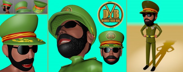 3D-Entwürfe 47 - 54:<br />Wie Ihr wohl bereits erraten habt, bastele ich gerade an dem virtuellen Modell der Gallionsfigur einer bekannten Spielreihe über einen karibischen Inselstaat. Sobald ich die letzten Korrekturen vorgenommen habe, werde ich dem Drang nachgeben, den Bobblehead zu animieren. Natürlich hat das nichts mit der 3D-Comicvorlage zu tun. Just for fun! :)